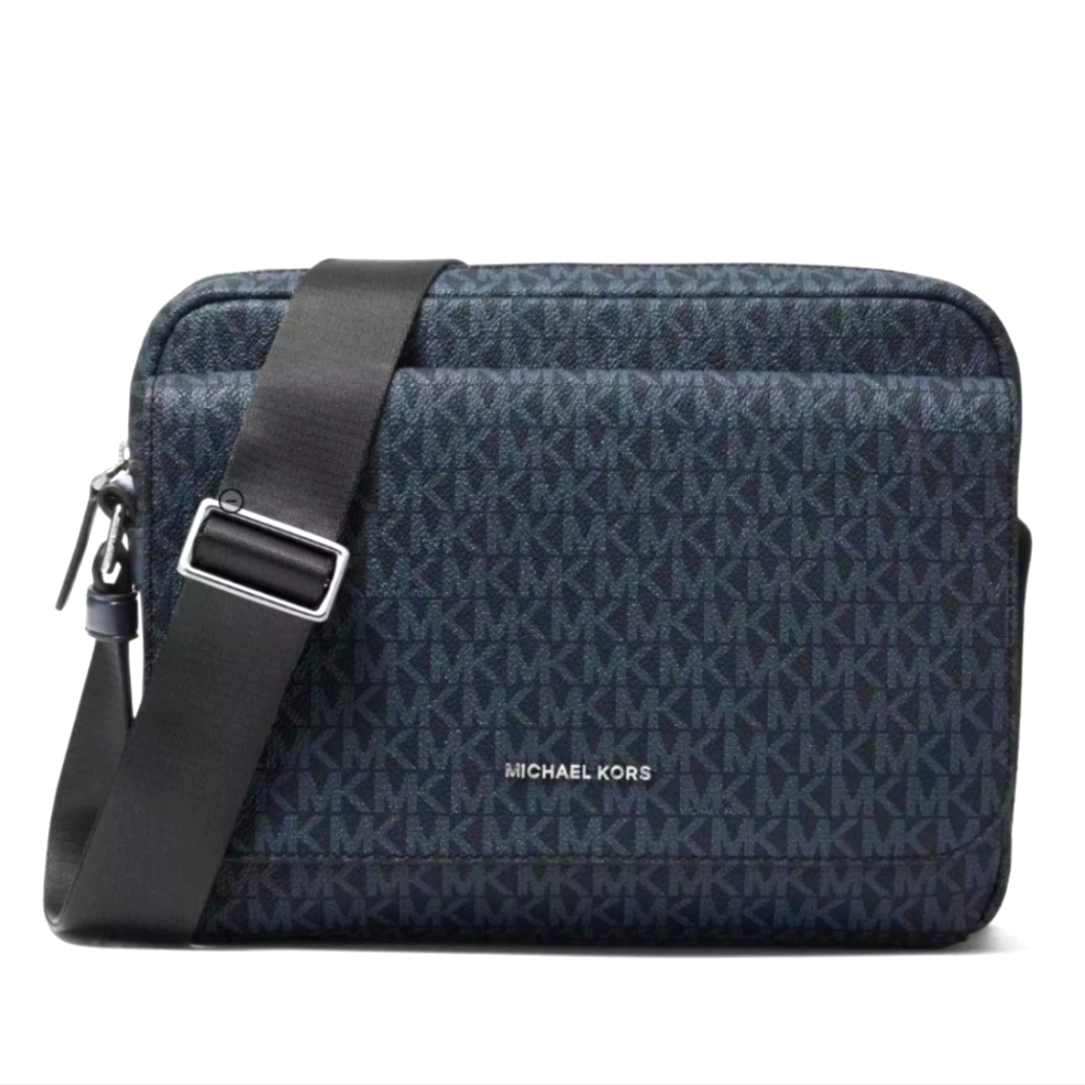 Michael Kors Cooper Logo Camera Bag - Admiral/Pale Blue NWT **FAST SHIPPING**